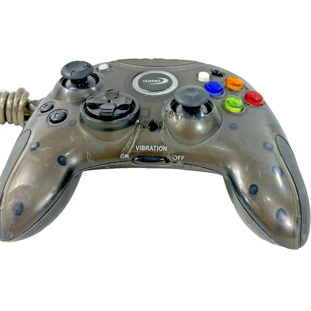 Datel Gray Wired Controller Original Microsoft Xbox Tested
